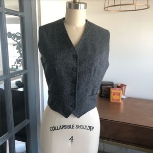 Vintage Gray Wool Vest